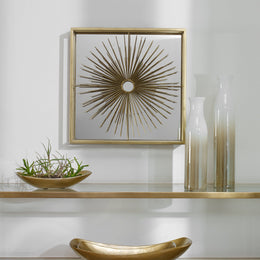 Starlight Mirrored Brass Wall Decor