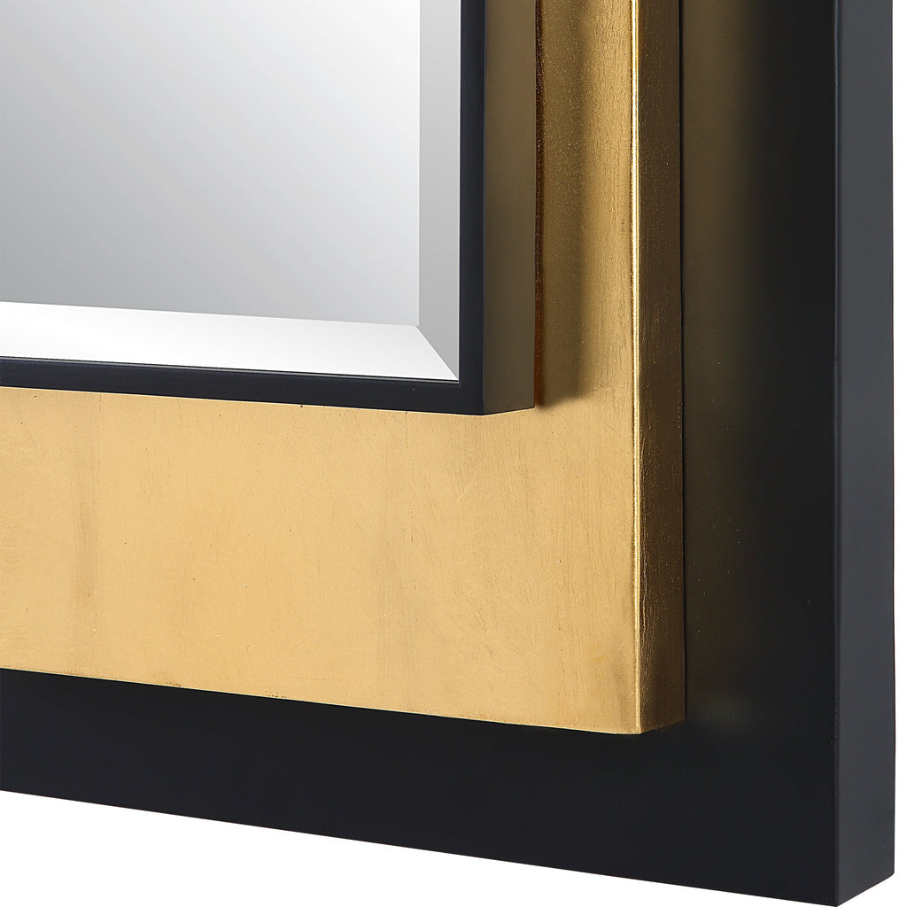 Roston Black & Gold Mirror