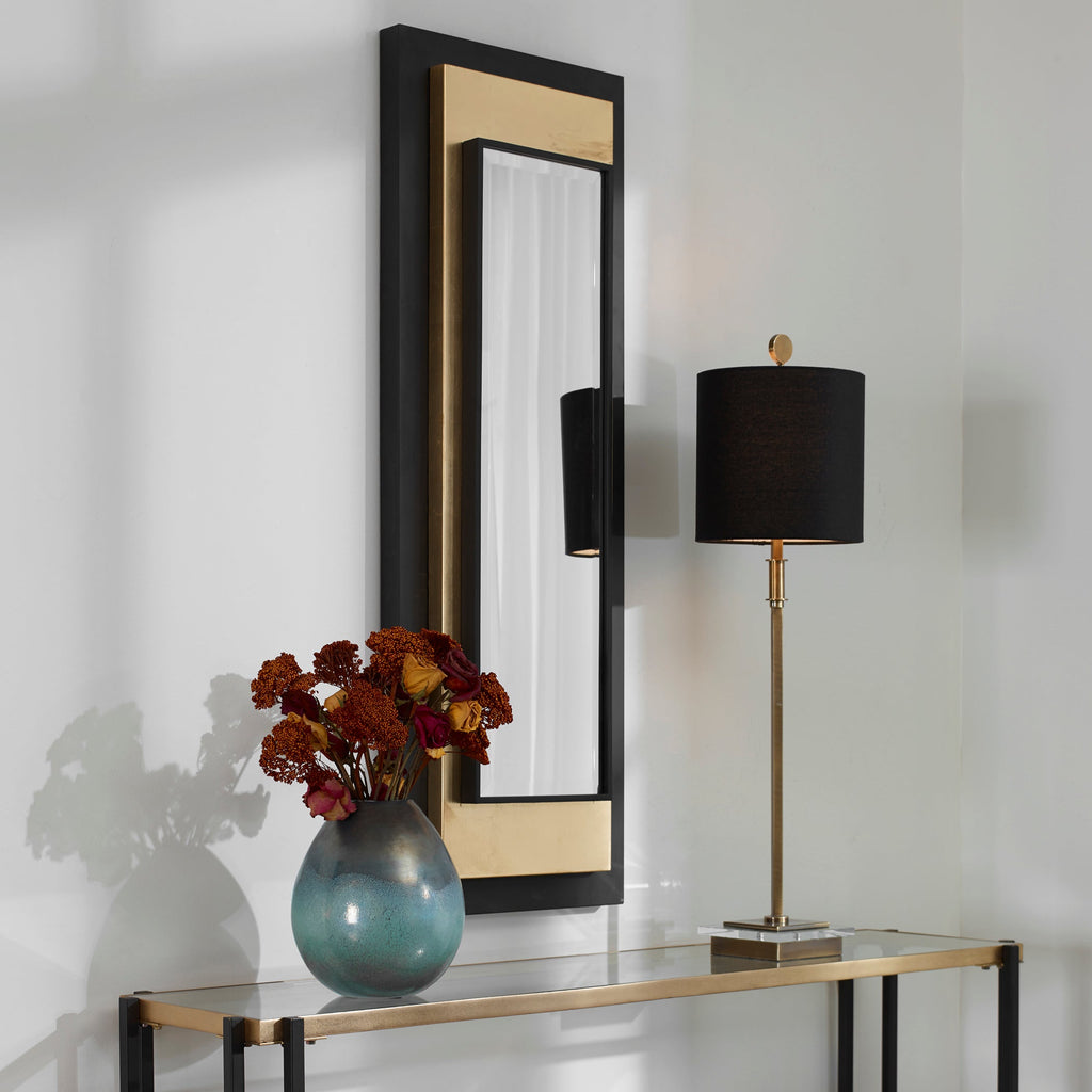 Roston Black & Gold Mirror