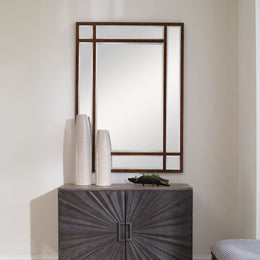 Adelio Rectangular Iron Mirror