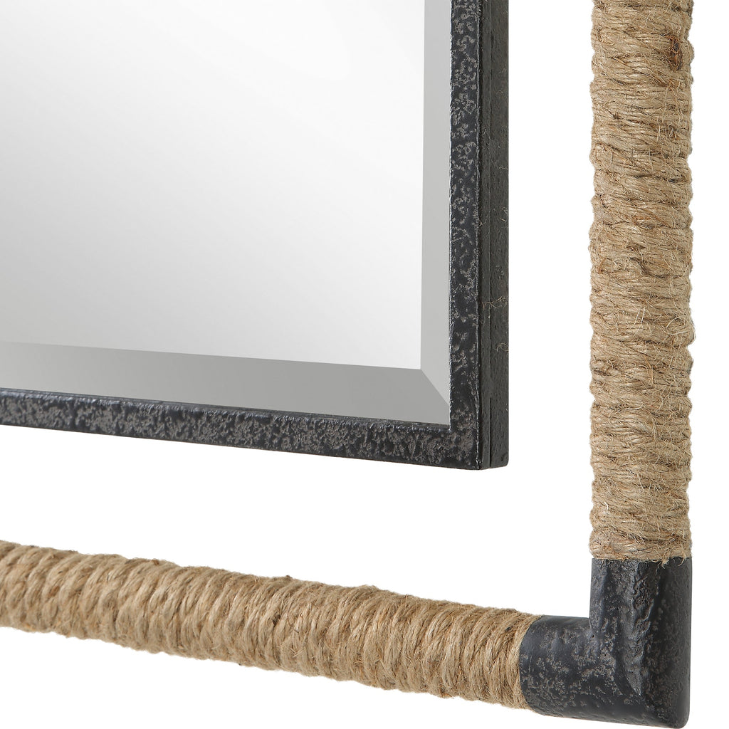 Melville Iron and Rope Mirror