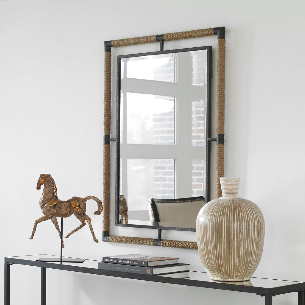 Melville Iron and Rope Mirror