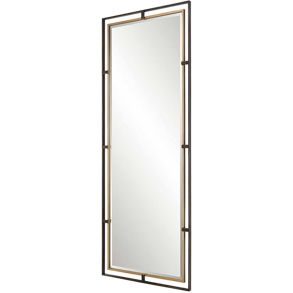 Carrizo Tall Bronze and Gold Mirror