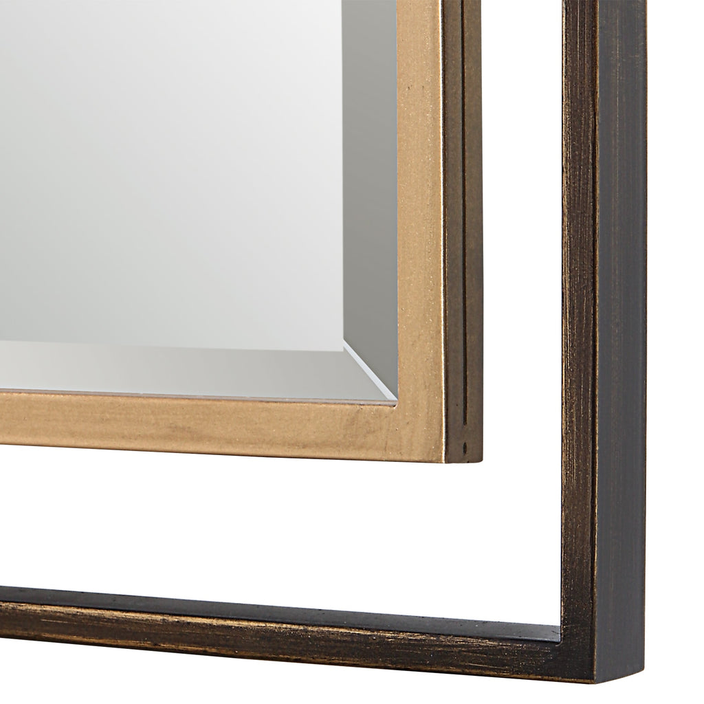 Carrizo Tall Bronze and Gold Mirror