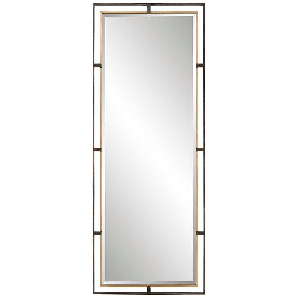 Carrizo Tall Bronze and Gold Mirror