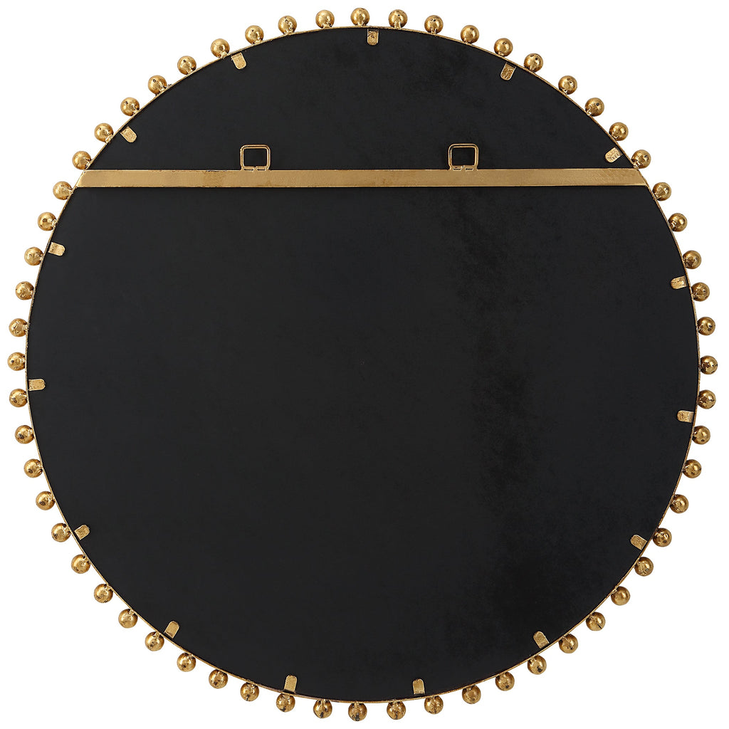 Taza Gold Round Mirror