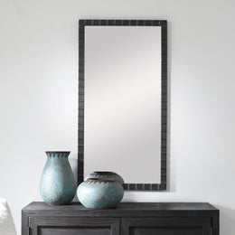 Dandridge Black Industrial Mirror