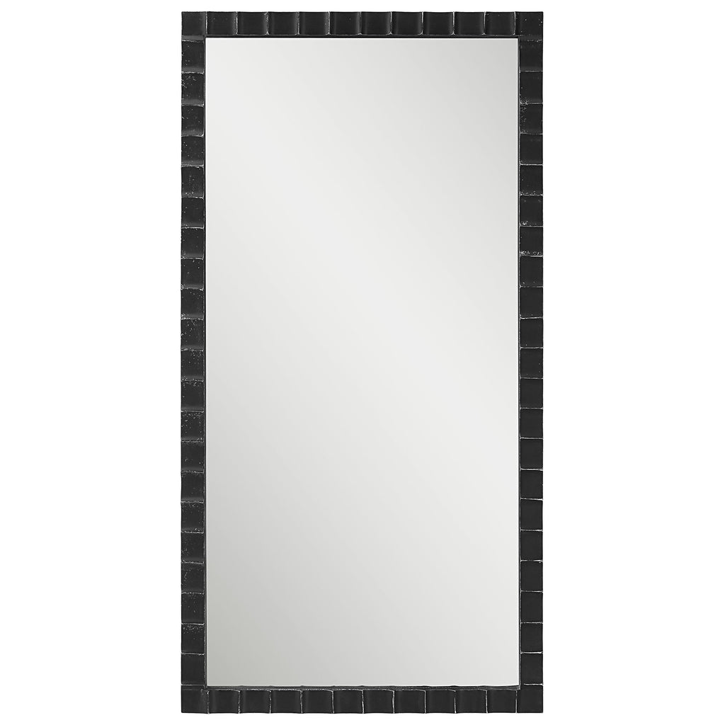 Dandridge Black Industrial Mirror