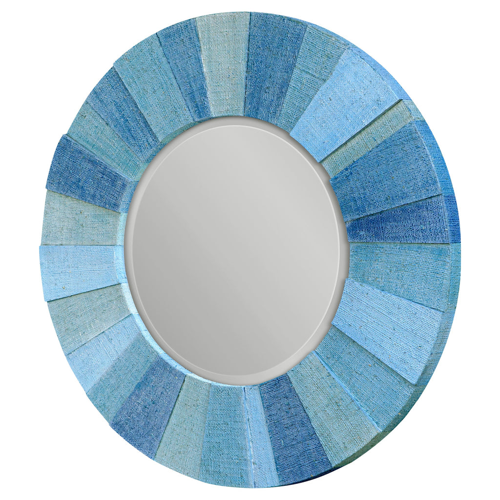 Isle Aqua Round Mirror