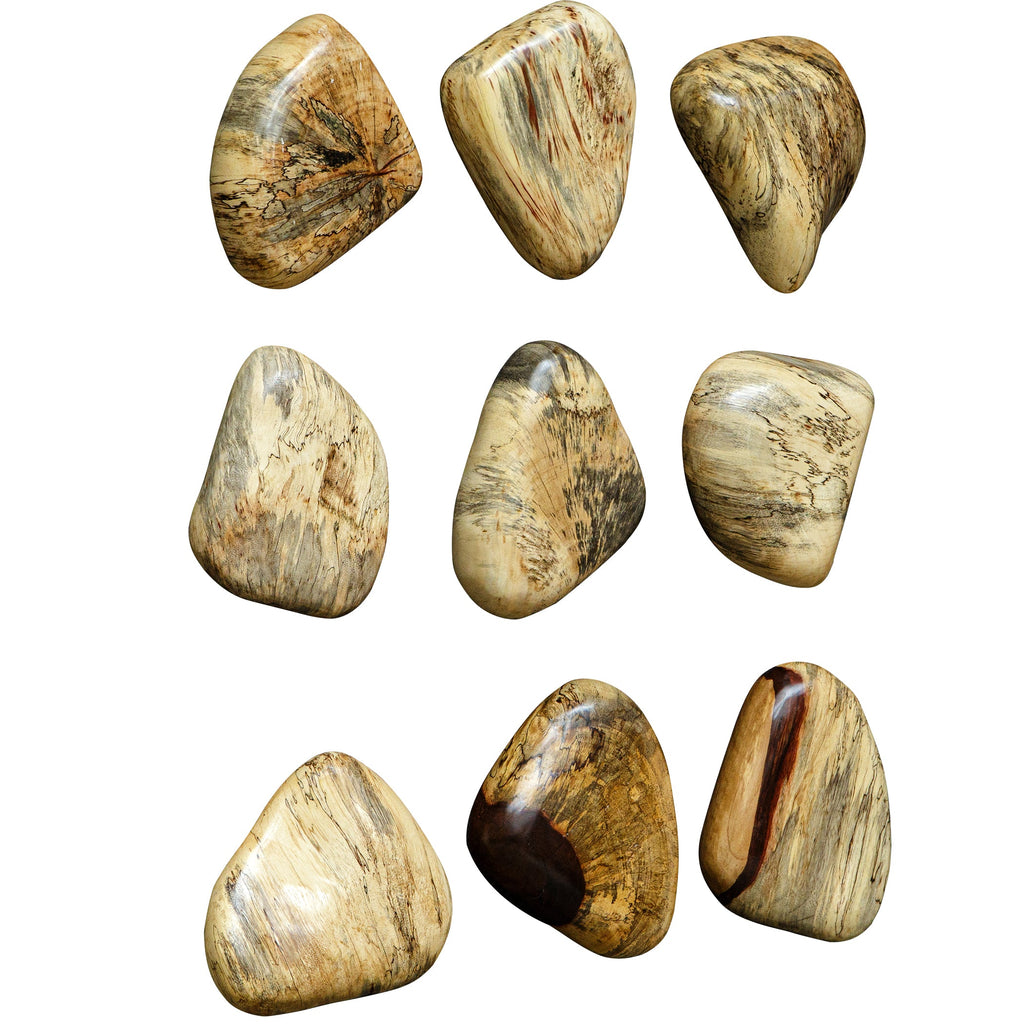 Pebbles Blonde Wood Wall Decor,Set of 9