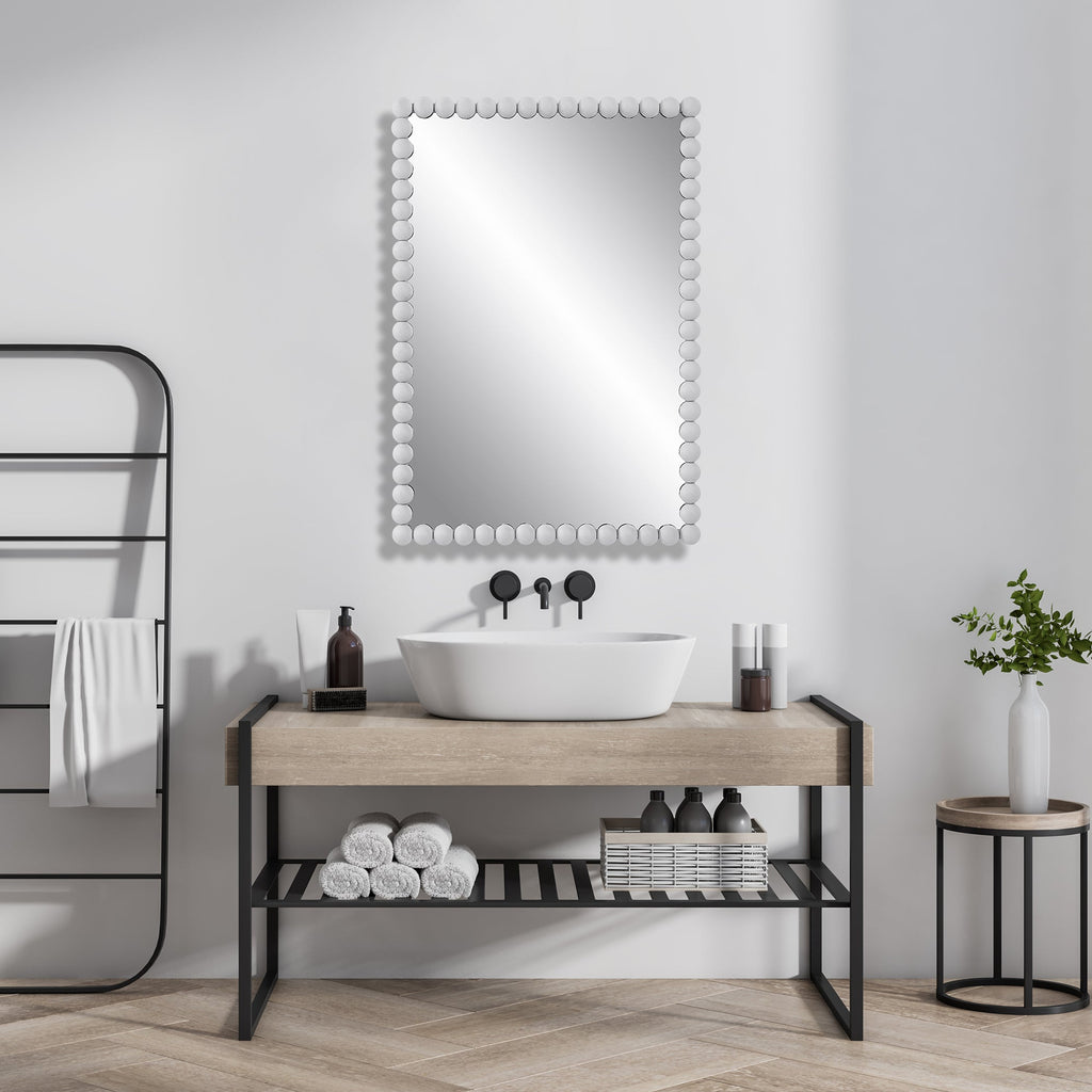 Serna White Vanity Mirror