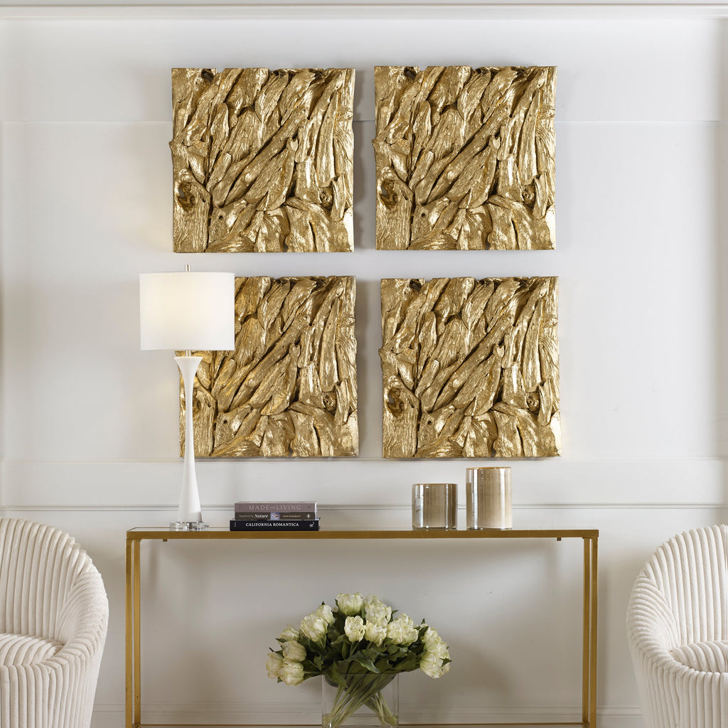 Rio Gold Wood Wall Decor