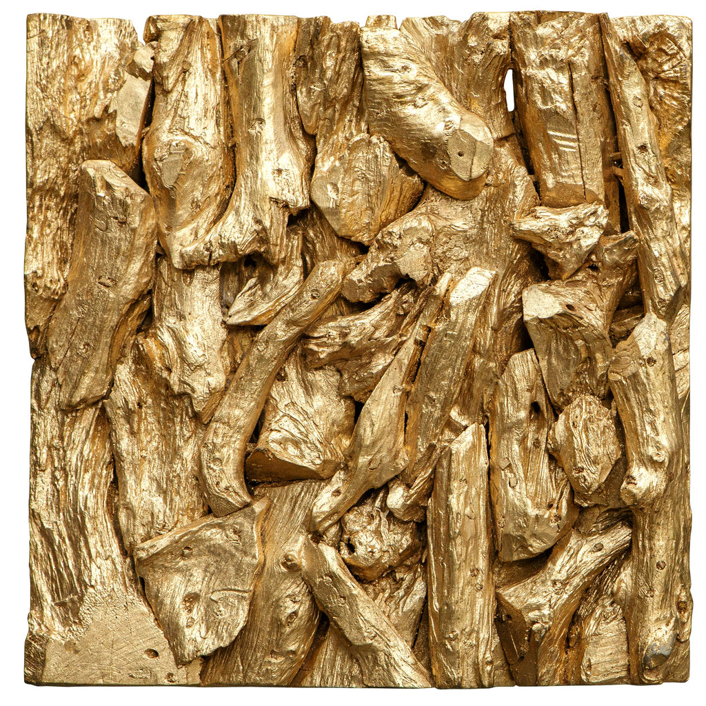 Rio Gold Wood Wall Decor