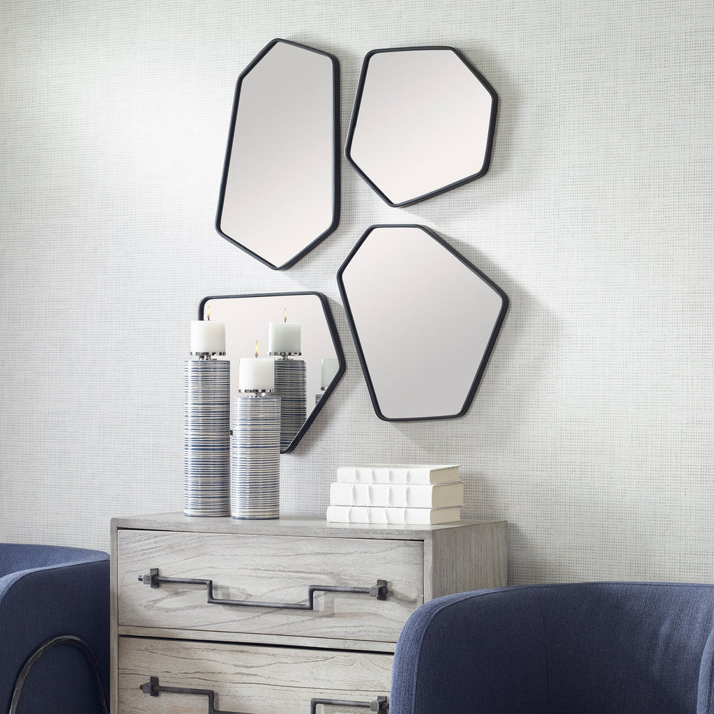 Linneah Black Mirrors, Set of 4