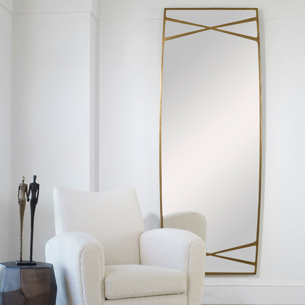 Gentry Oversized Gold Mirror