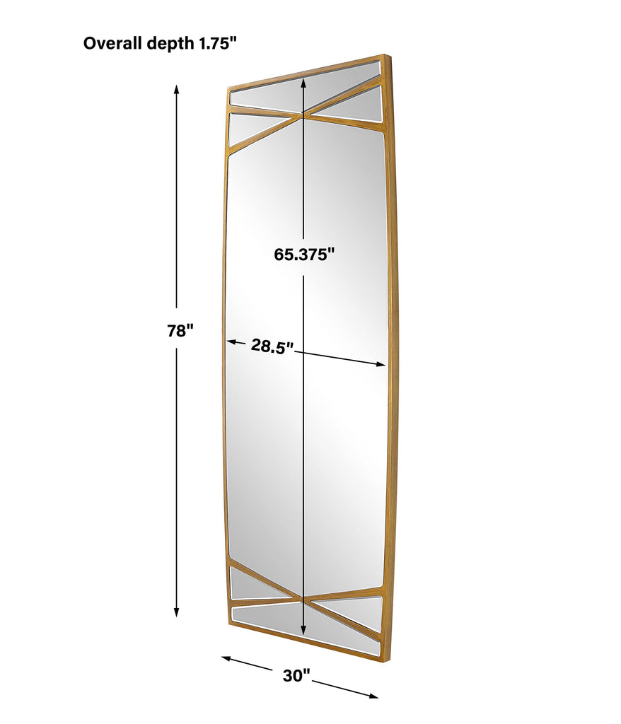 Gentry Oversized Gold Mirror