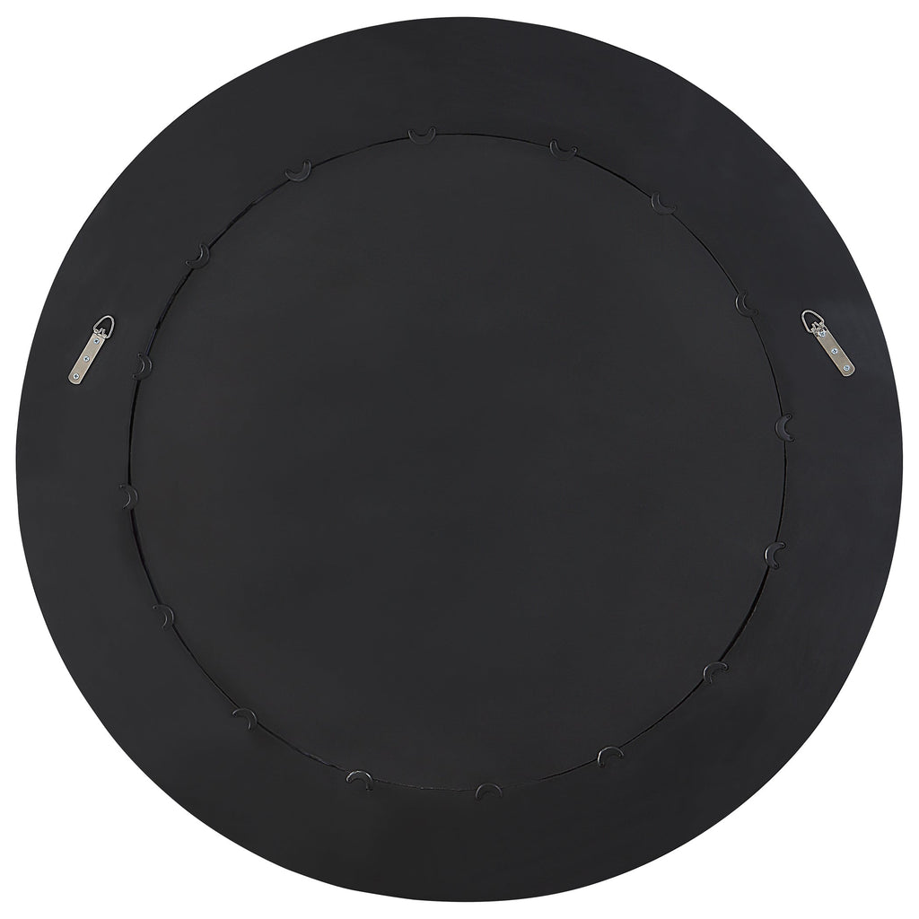 Caribou Dark Espresso Round Mirror