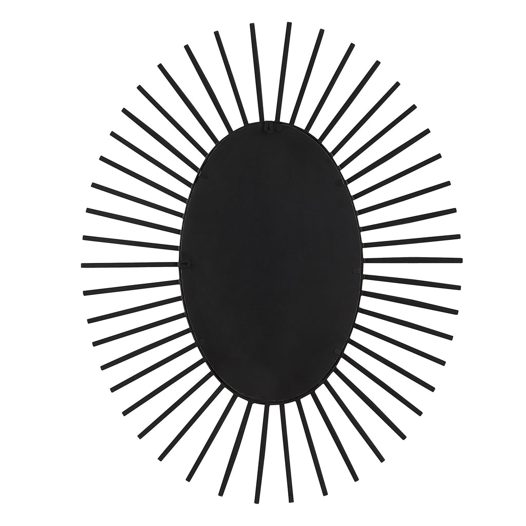 Starstruck Black Oval Mirror