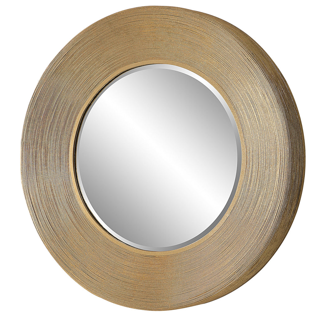 Archer Gold Wire Round Mirror