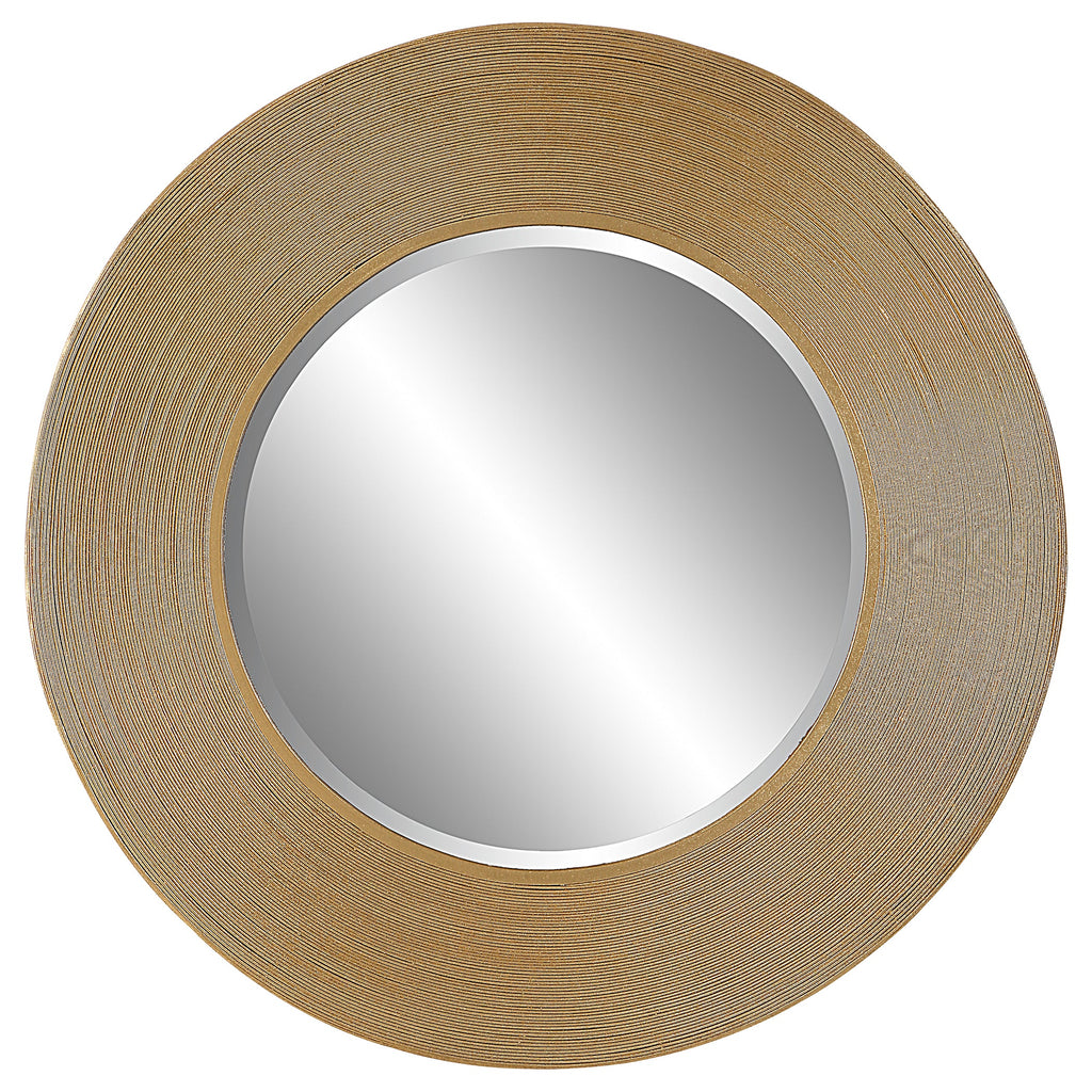 Archer Gold Wire Round Mirror