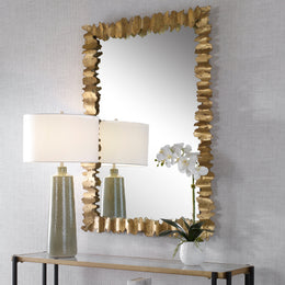 Lev Antique Gold Mirror