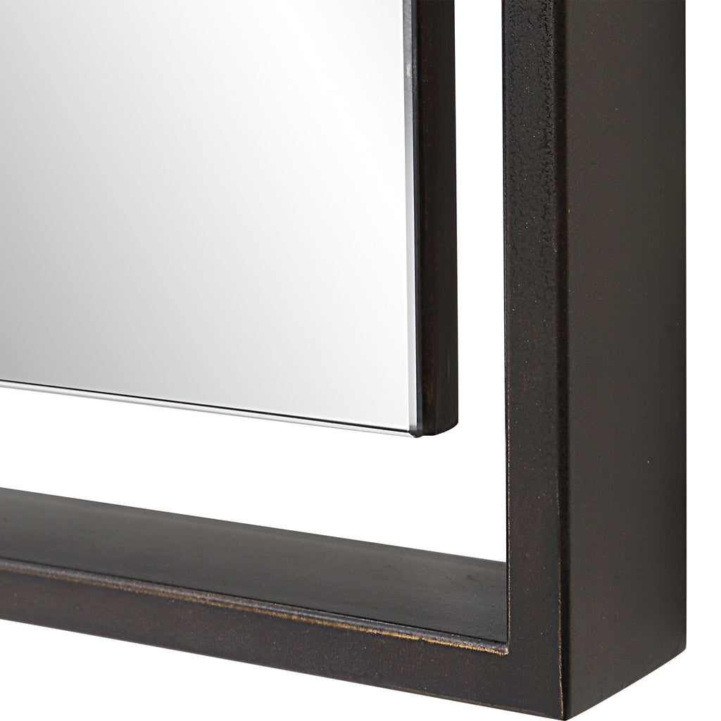 Egon Rectangular Bronze Mirror