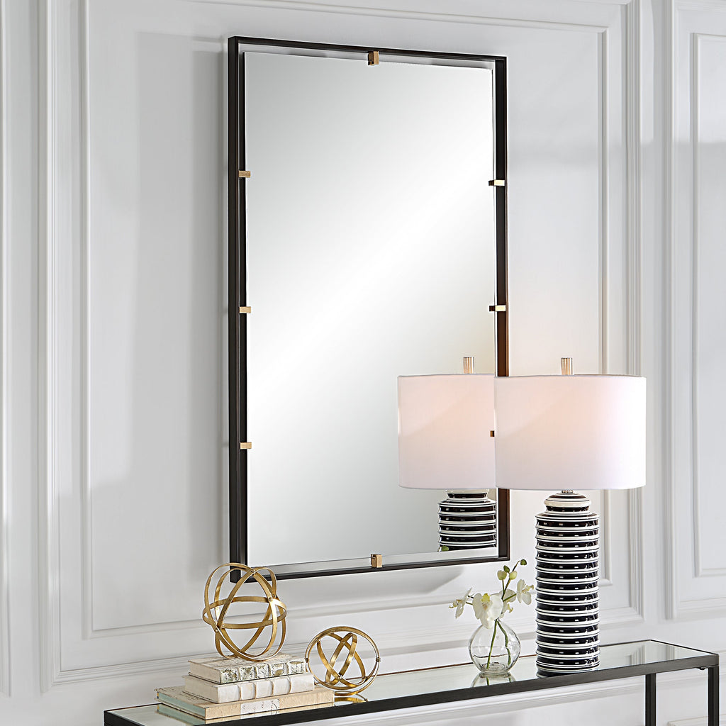 Egon Rectangular Bronze Mirror