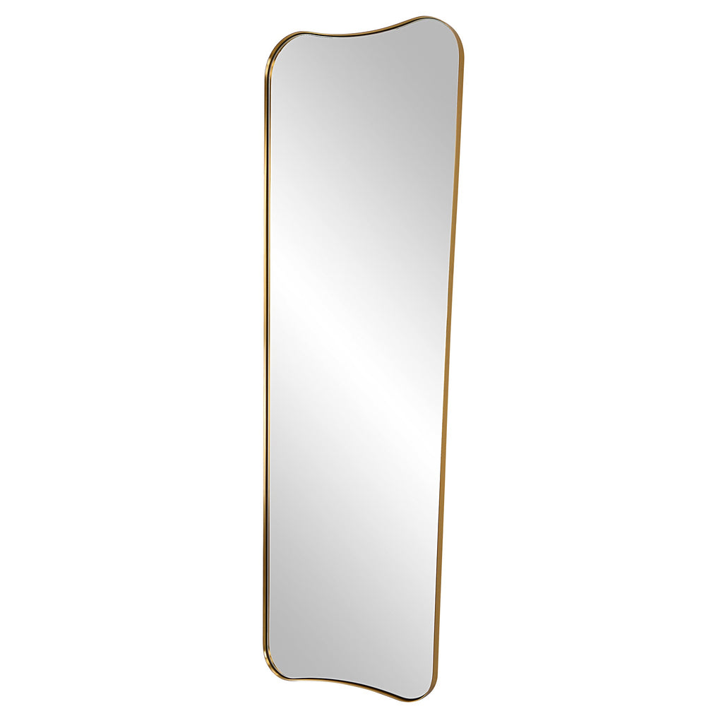 Belvoir Large Antique Brass Mirror