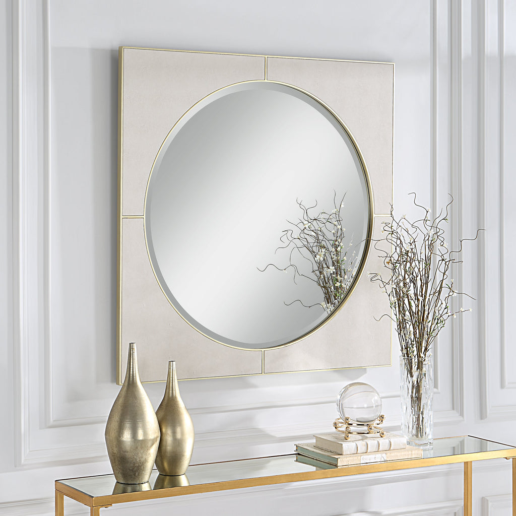 Cyprus White Square Mirror