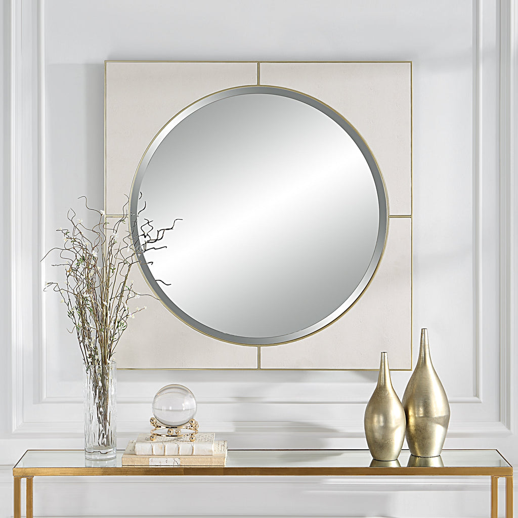 Cyprus White Square Mirror