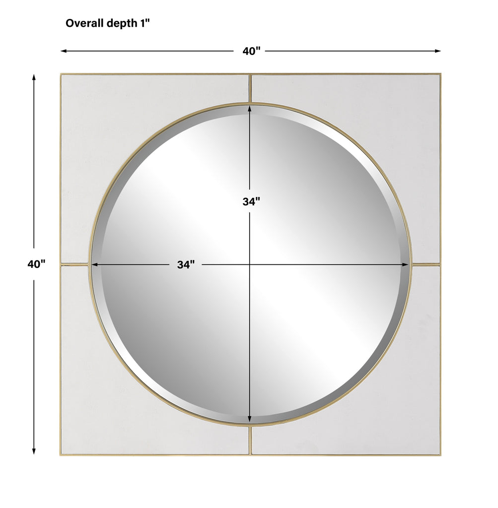 Cyprus White Square Mirror