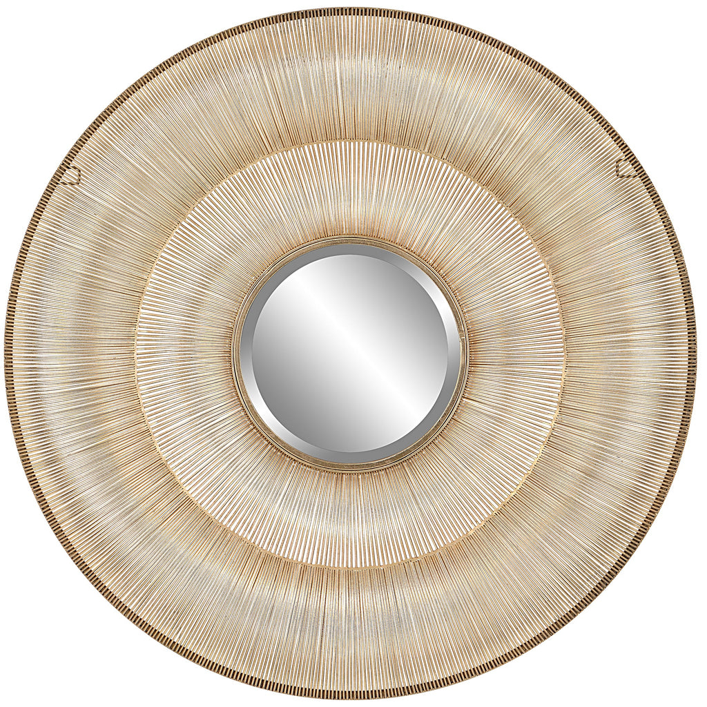 Bauble Round Gold Mirror