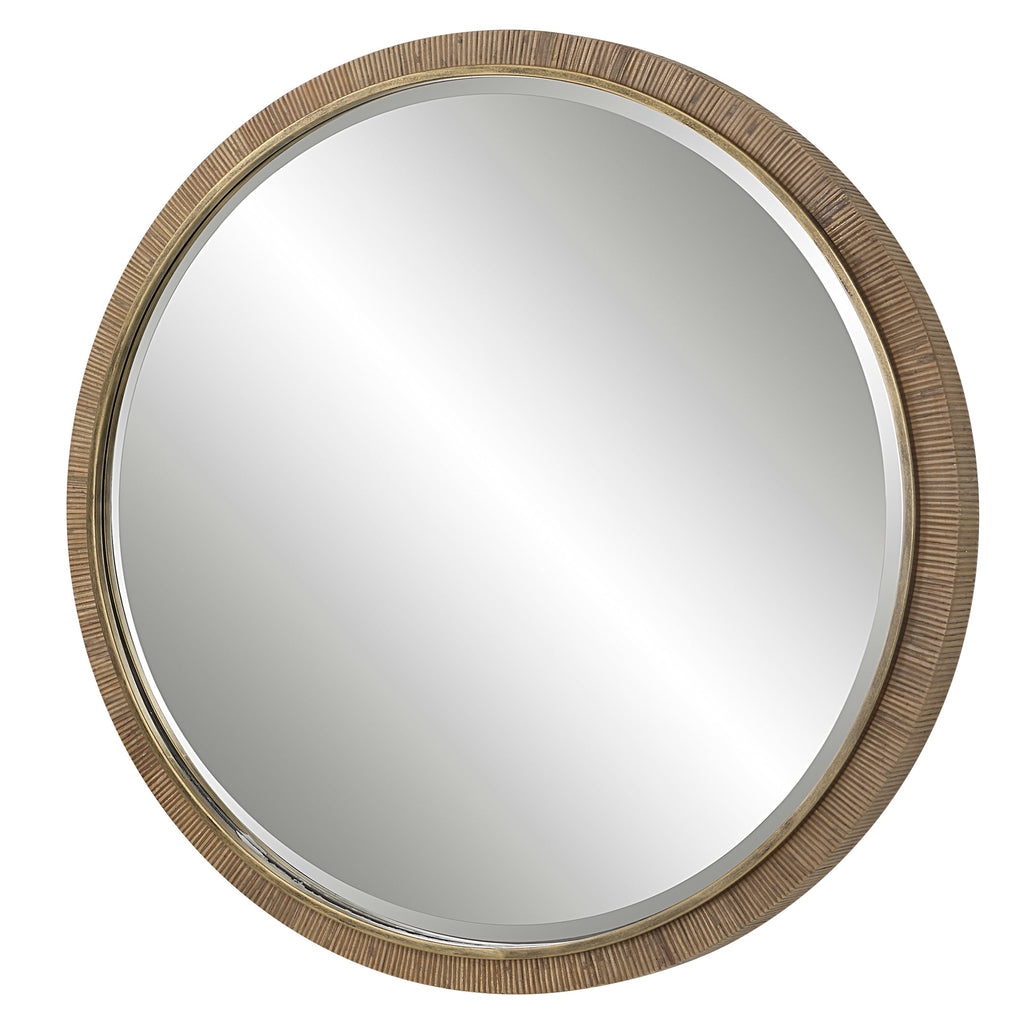 Paradise Round Rattan Mirror