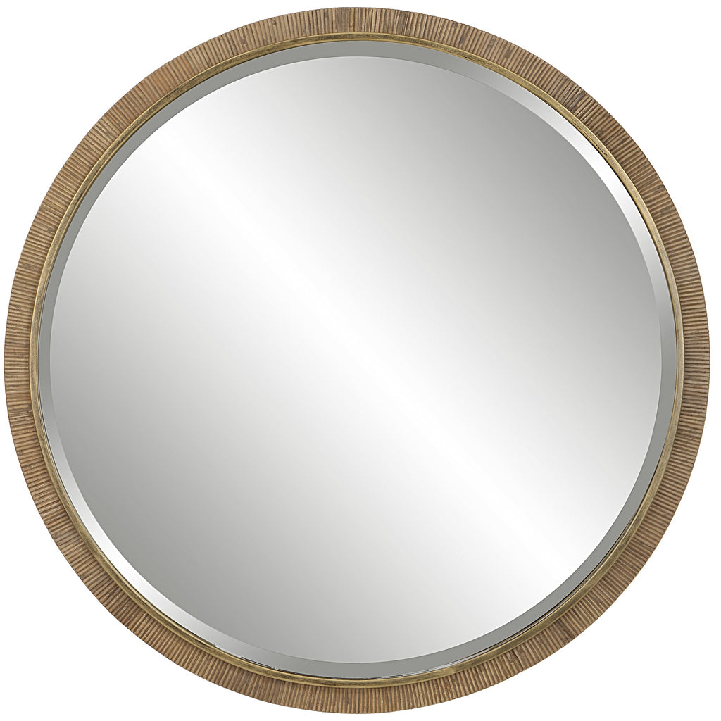 Paradise Round Rattan Mirror