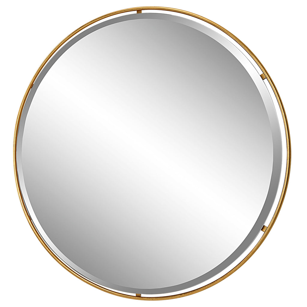 Canillo Gold Round Mirror