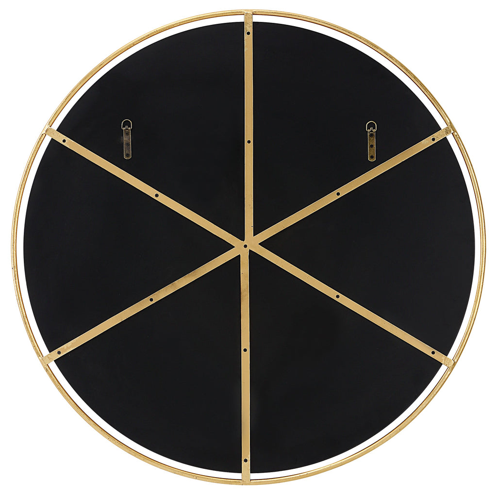 Canillo Gold Round Mirror