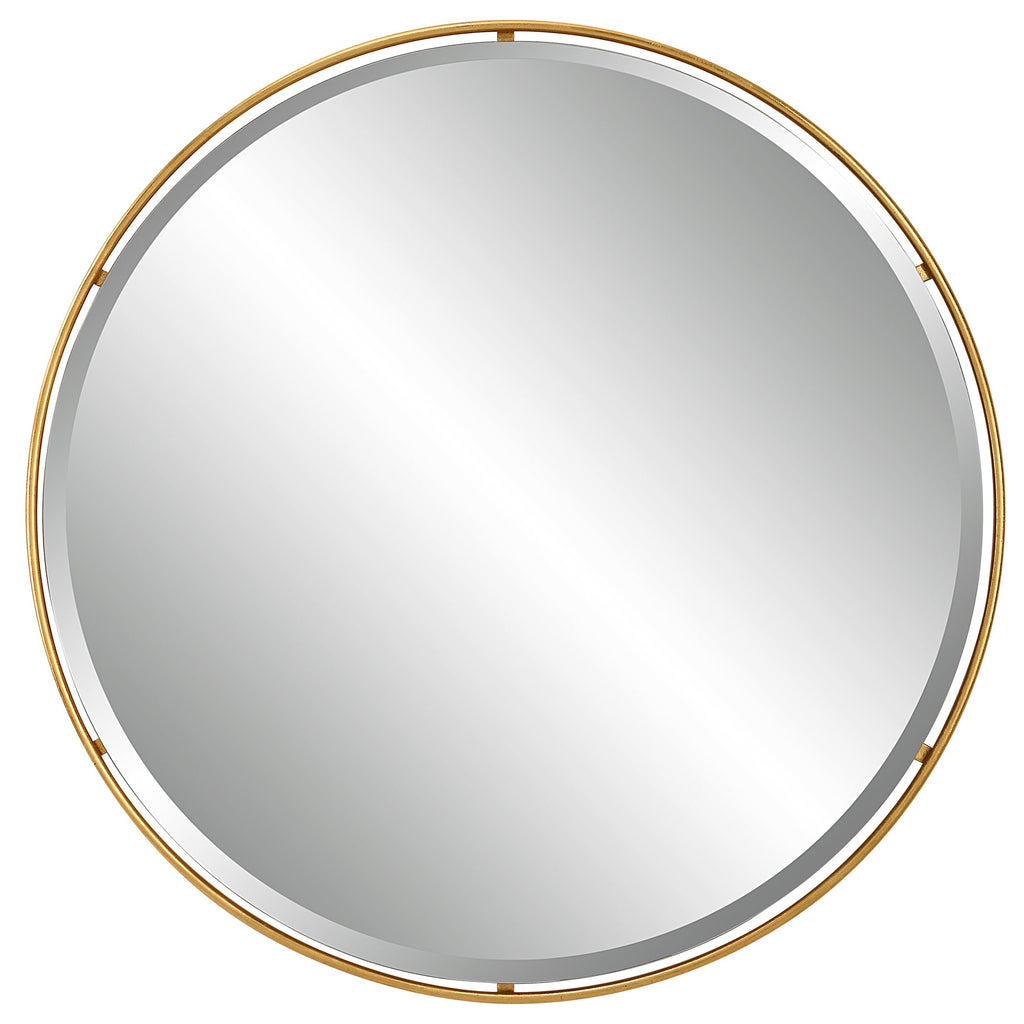 Canillo Gold Round Mirror