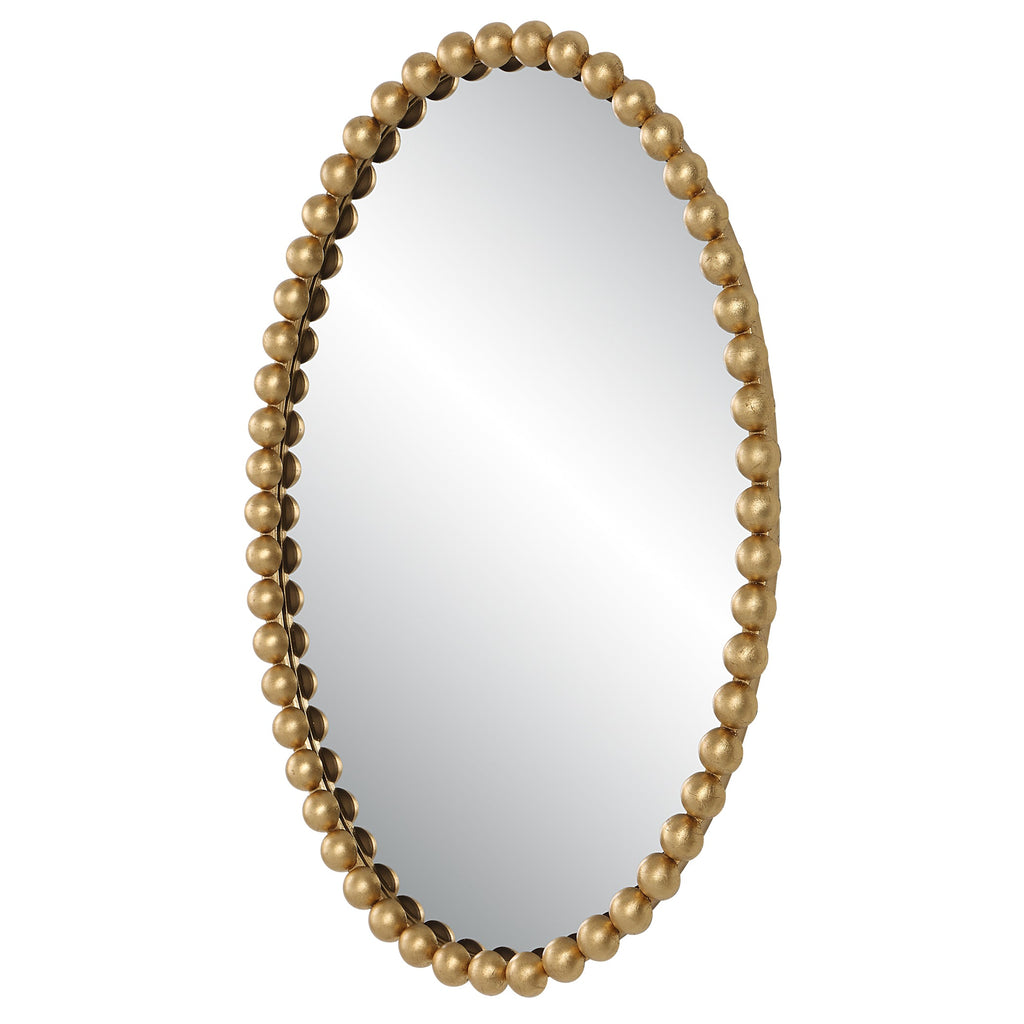 Serna Gold Oval Mirror