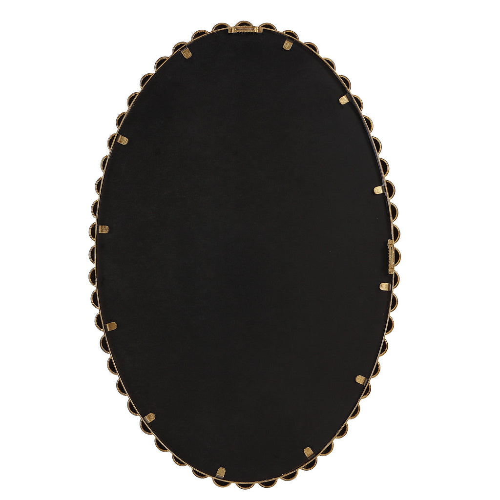 Serna Gold Oval Mirror