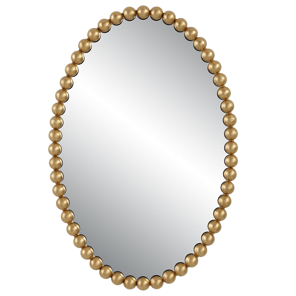 Serna Gold Oval Mirror