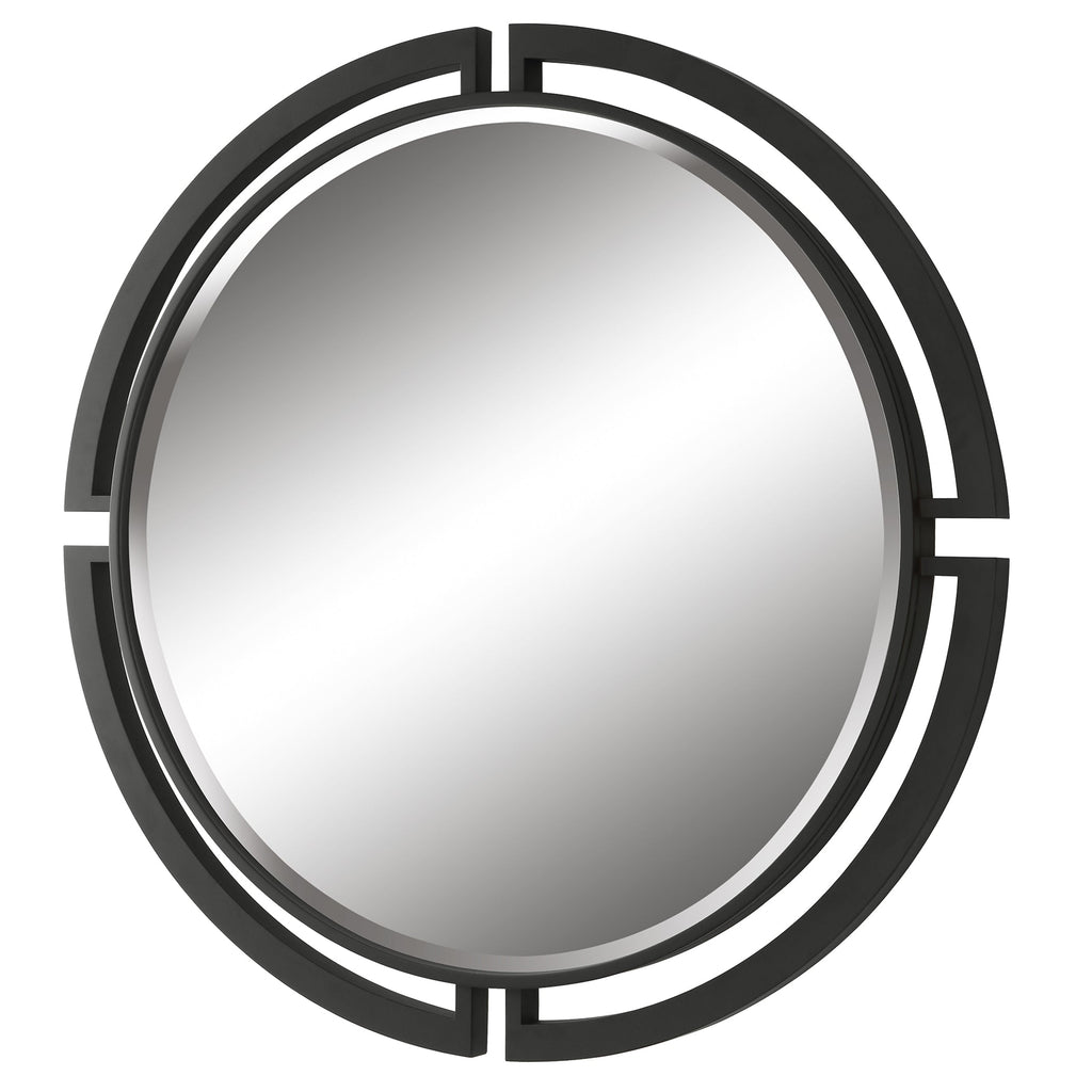 Quadrant Modern Round Mirror