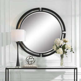 Quadrant Modern Round Mirror