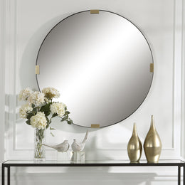 Clip Modern Round Mirror