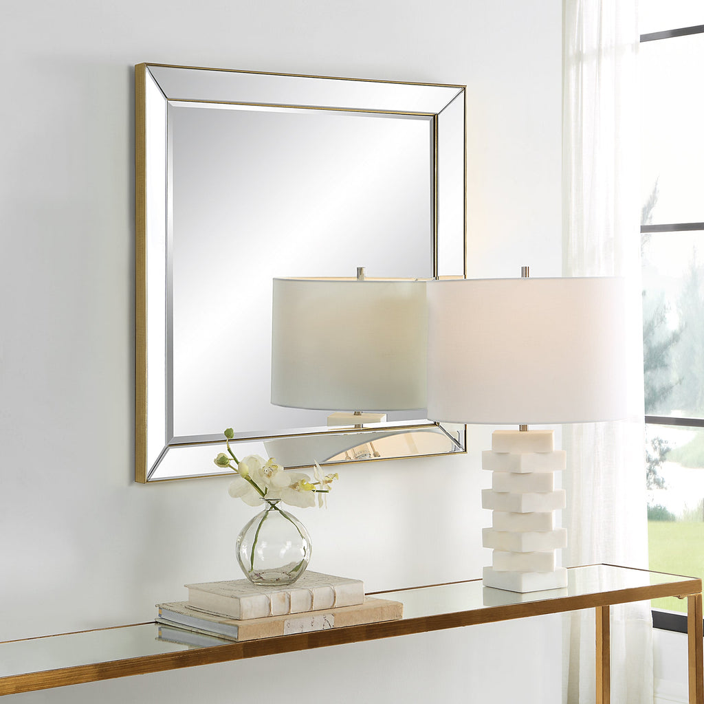 Lytton Gold Square Mirror