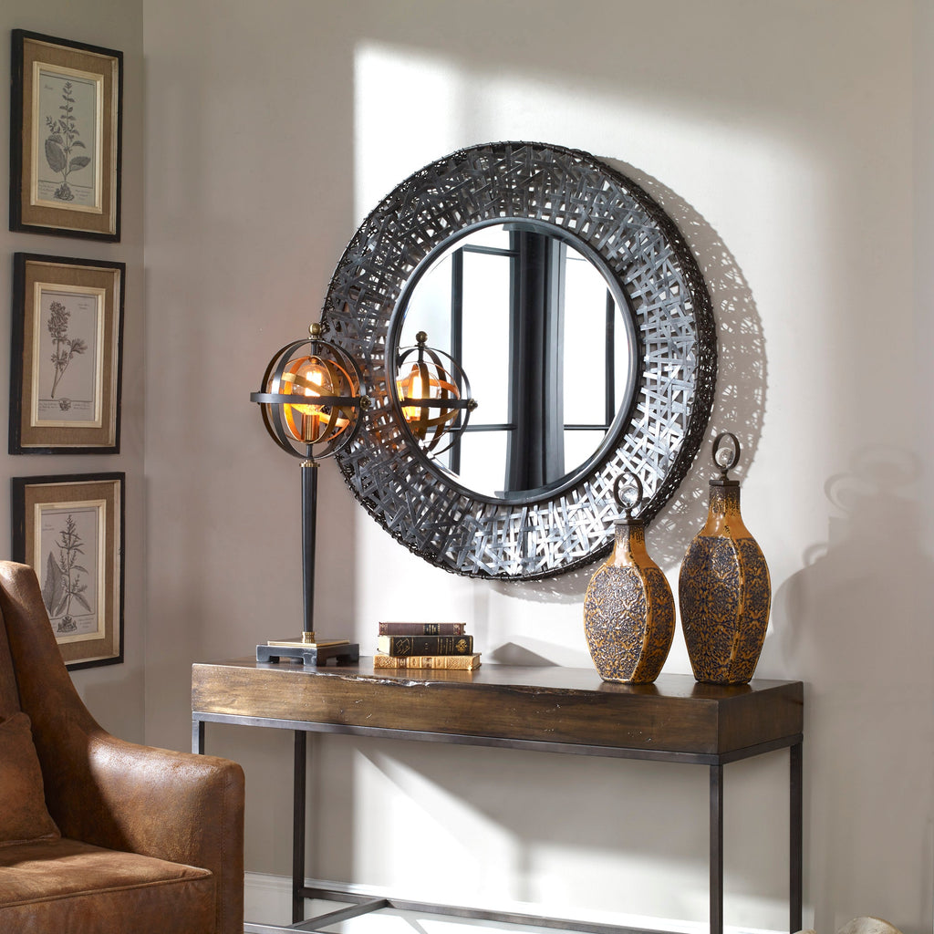 Alita Woven Metal Mirror