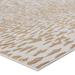 Nikki Chu by Jaipur Living Kimball Animal Ivory/ Gold Runner Rug