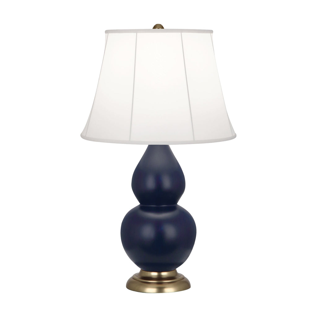 Matte Midnight Blue Small Double Gourd Accent Lamp-Style Number MMB14