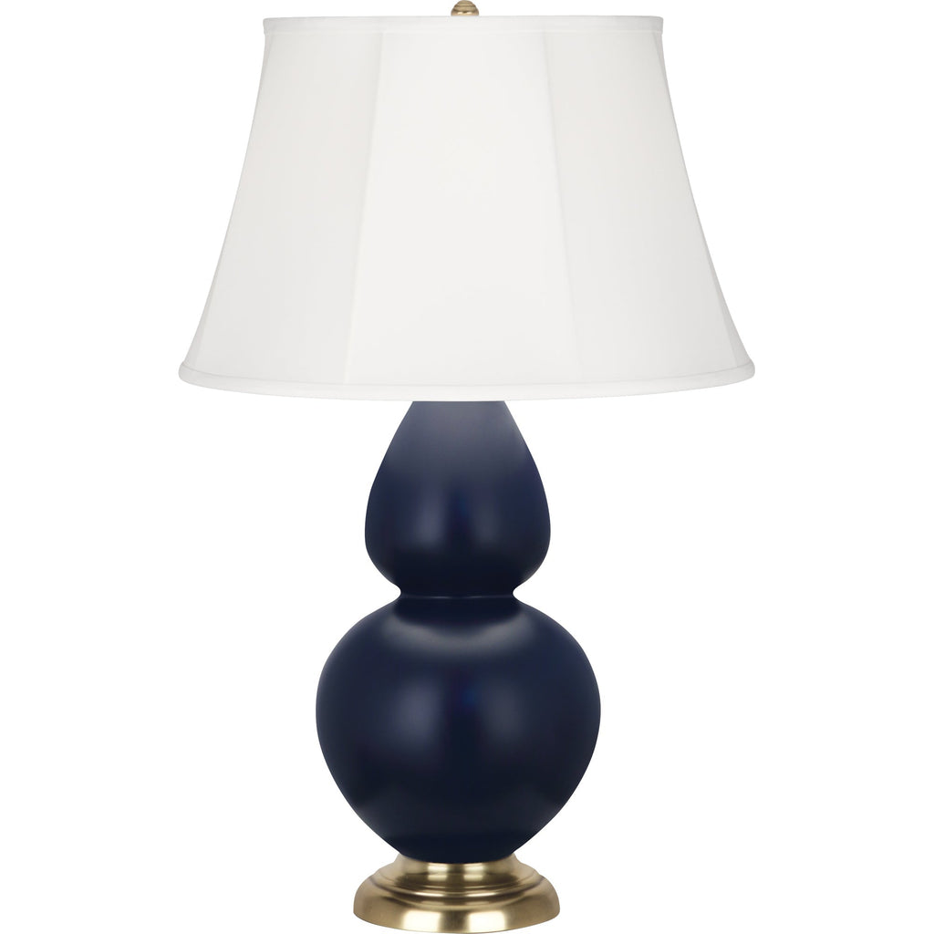 Matte Midnight Blue Double Gourd Table Lamp-Style Number MMB54