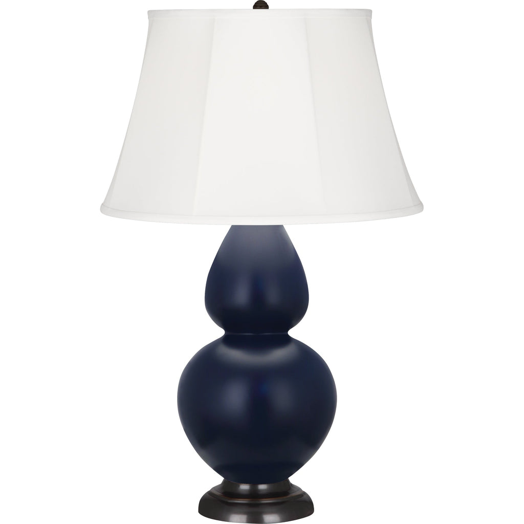 Matte Midnight Blue Double Gourd Table Lamp-Style Number MMB56