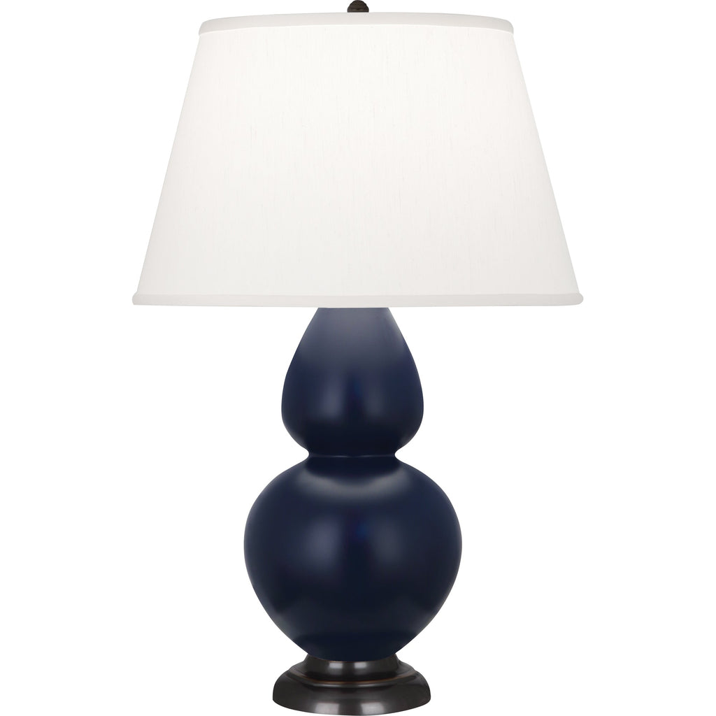 Matte Midnight Blue Double Gourd Table Lamp-Style Number MMB57